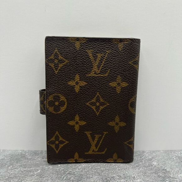 Louis Vuitton Monogram Etui Palm Cover Dark Brown Coated Canvas Snap - Picture 3 of 15